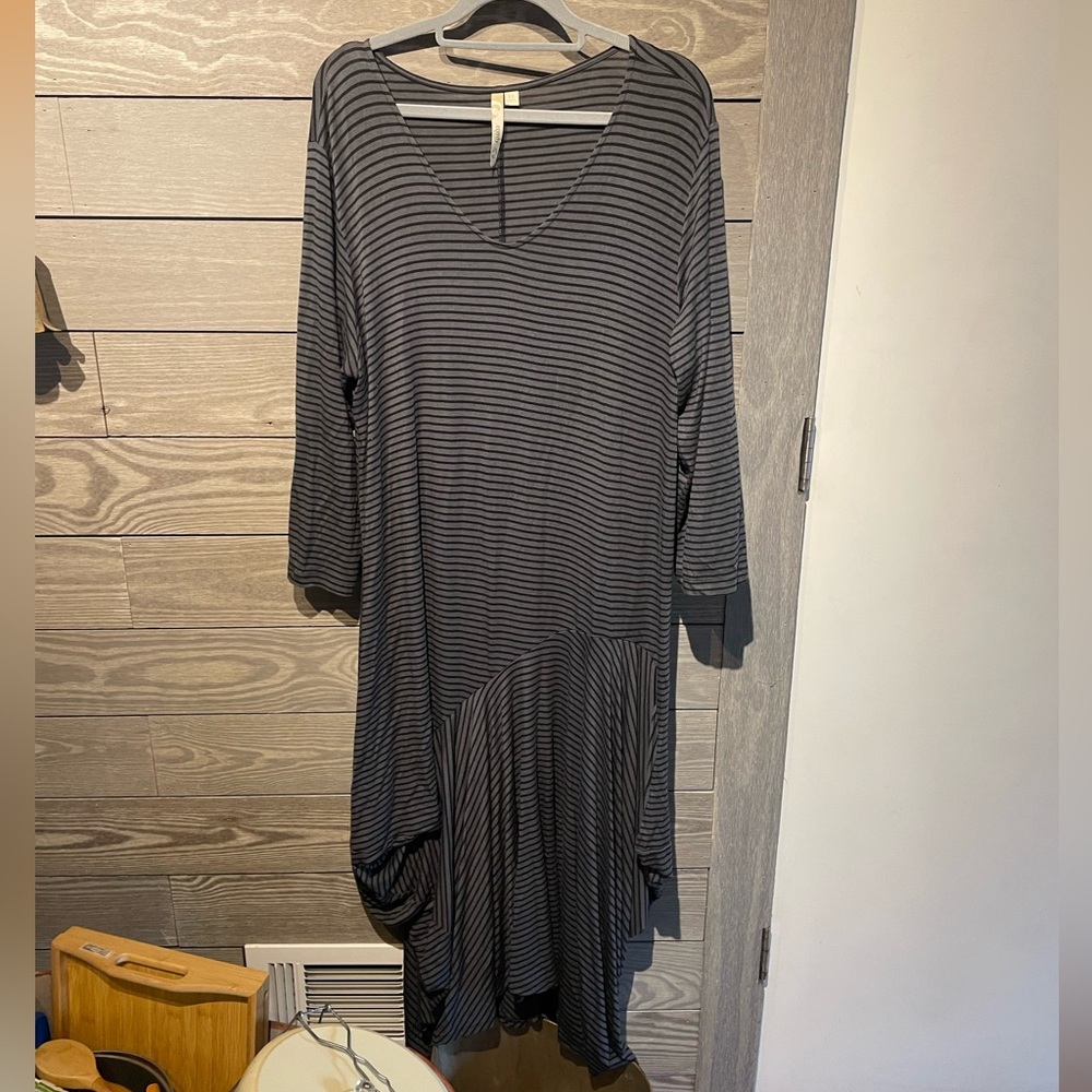 Comfy USA striped dress!